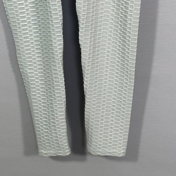 Compression Pants Womens Large Gray Textured Running Jogging Stretch Yoga Workou - Picture 3 of 8